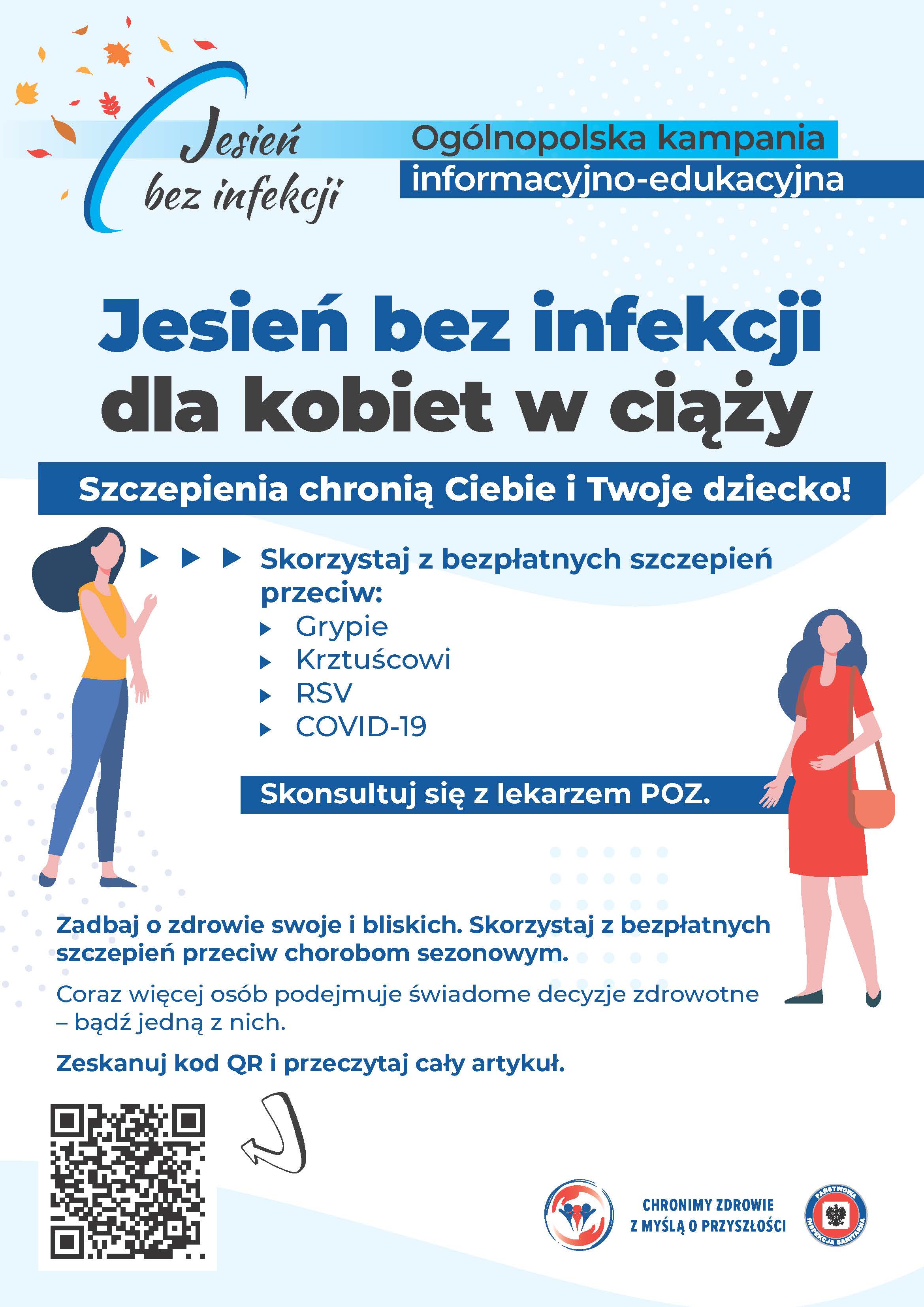 02 plakat A3 jesień bez infekcji dla kobiet w ciąży