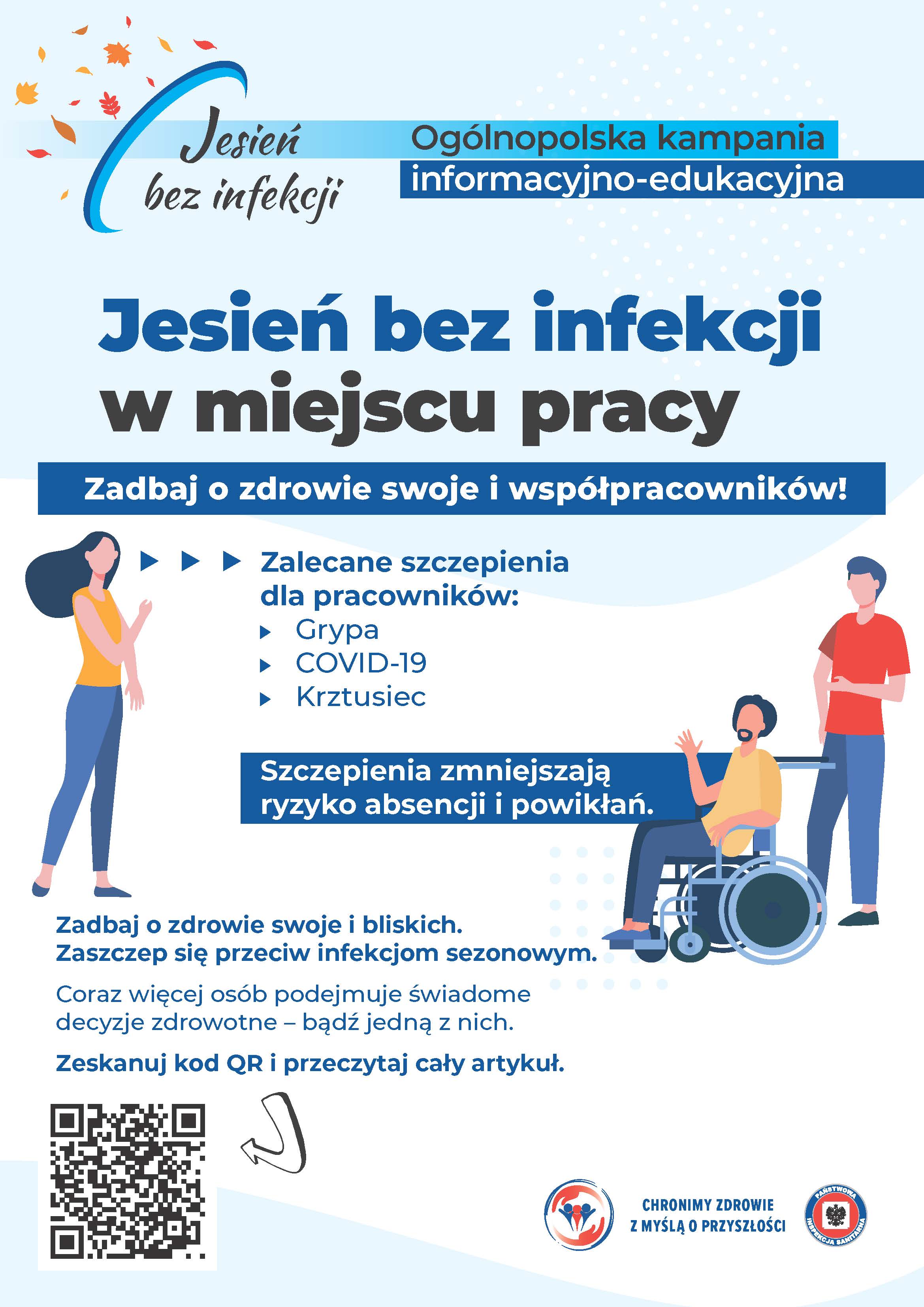 03 plakat A3 jesień bez infekcji w miejscu pracy